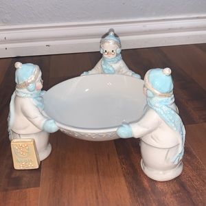 Avon Presidents Club Holiday Gift Collection Avon Snow Lady Candy Dish